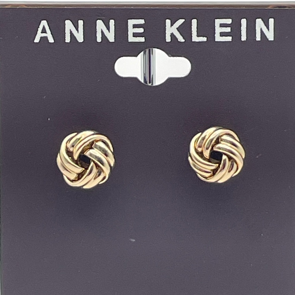 Anne Klein Gold Love Knot Earrings